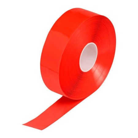 Brady Brady ToughStripe Max Floor Marking Tape, Vinyl, 3"W x 100'L, Red 149641